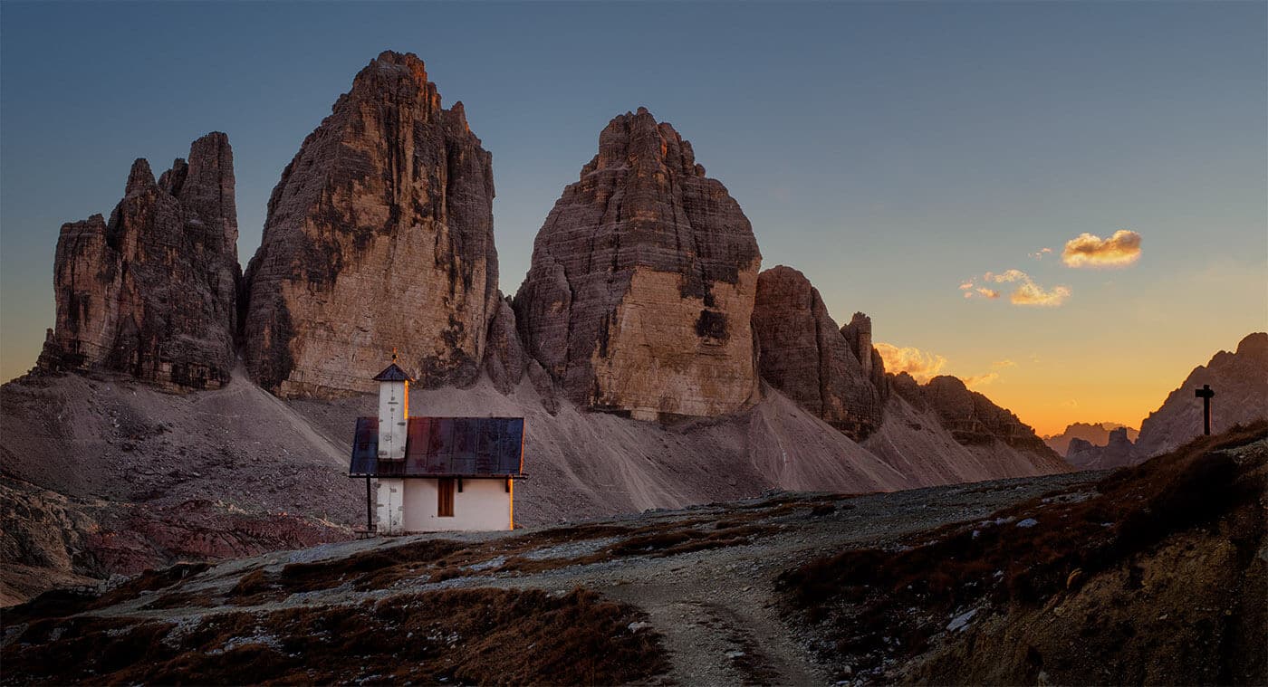 single house on a mountainside